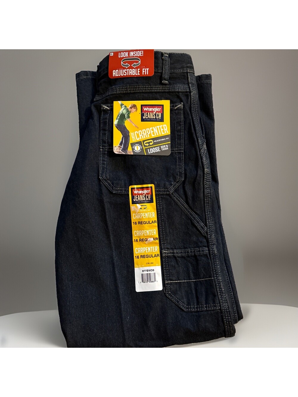 Wrangler jeans Boys size 16 Regular Cowboy Cut Adjustable Waist New With tags